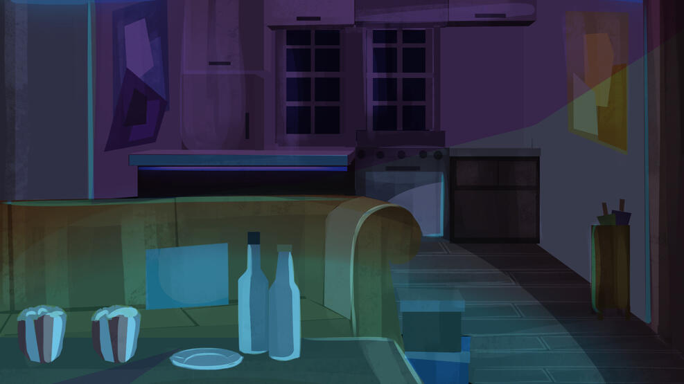 Wesleys Apartment - Night