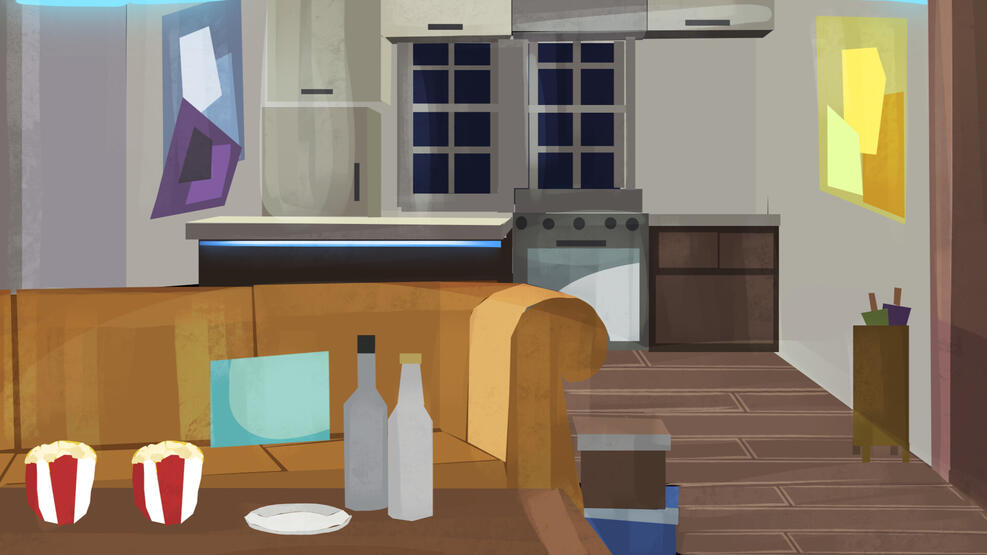 Wesleys Apartment - Day