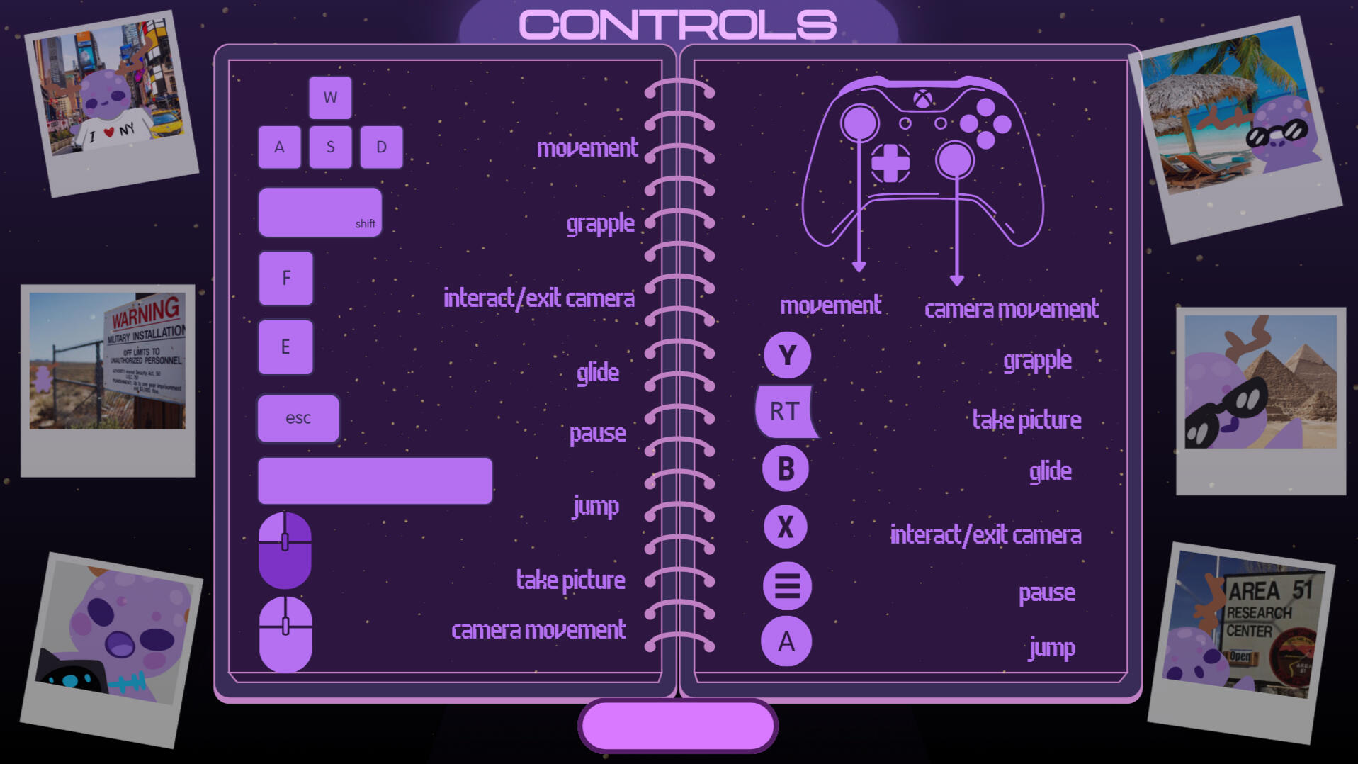 Controls Menu